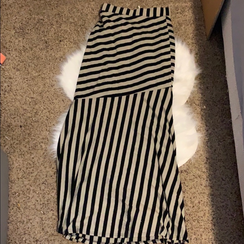 Stripe Maxi Skirt